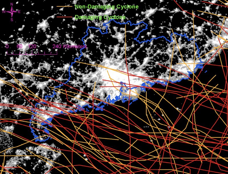 Figure from The Short-Term Economic Impact of Tropical Cyclones: Satellite Evidence from Guangdong Province